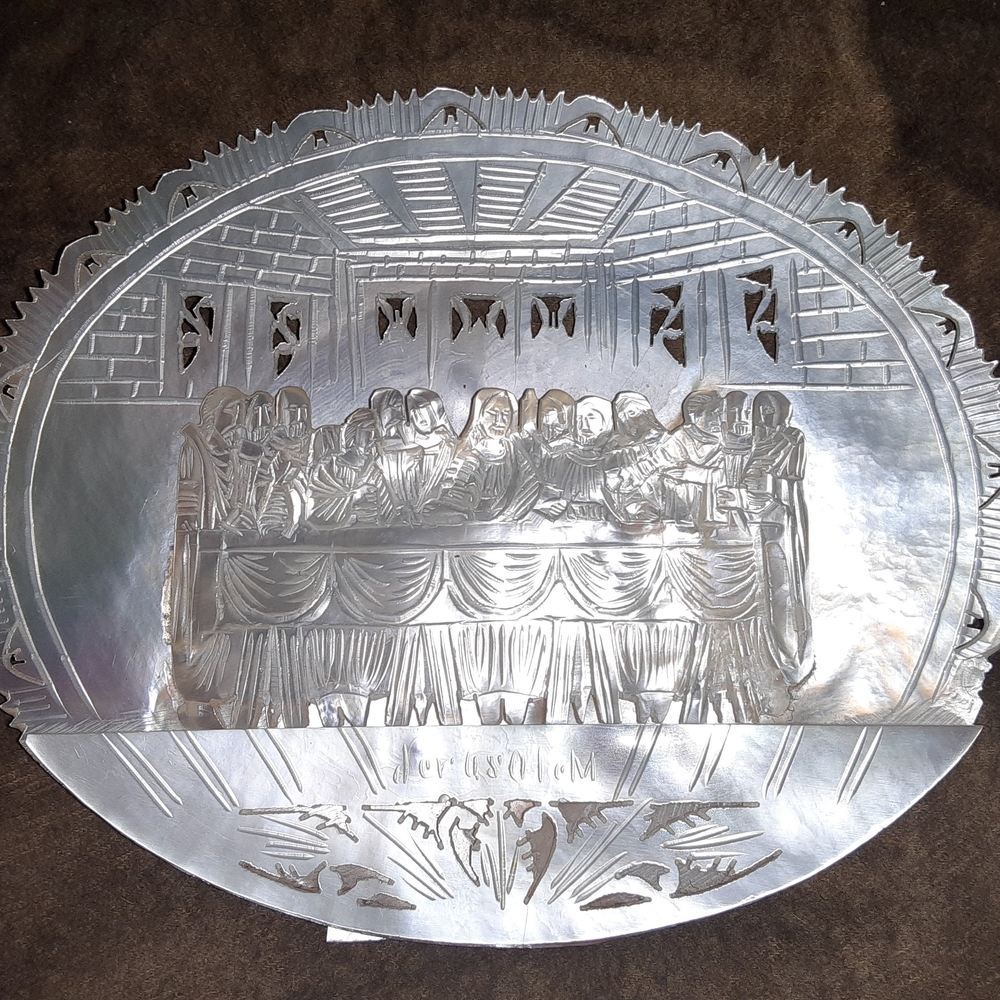 Beautiful Mother Of Pearl Home Art Sculpture